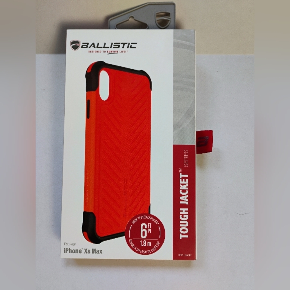 NIB Ballistic Tough Jacket Case‎ for iPhone Xs Max - Orange/Black